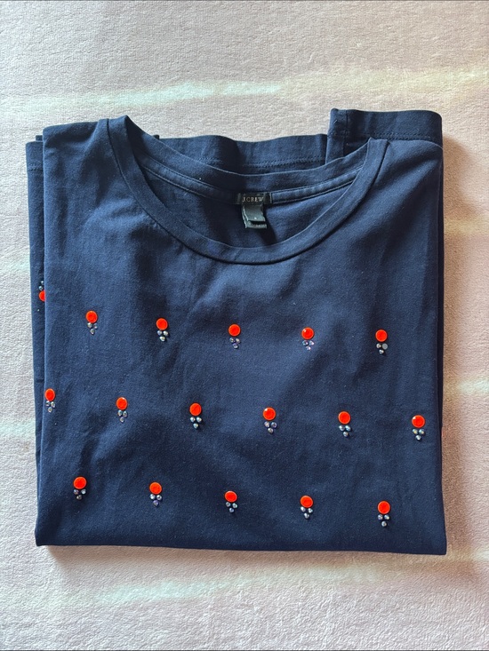 J. Crew Tops - J. Crew Navy Short-Sleeve Tee Size Small